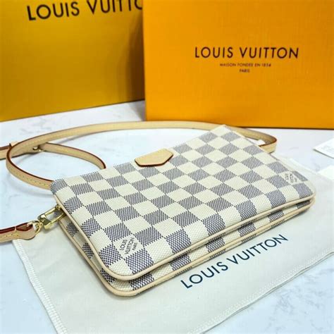 louis vuitton damier double zipper wallet|Louis Vuitton damier zipper.